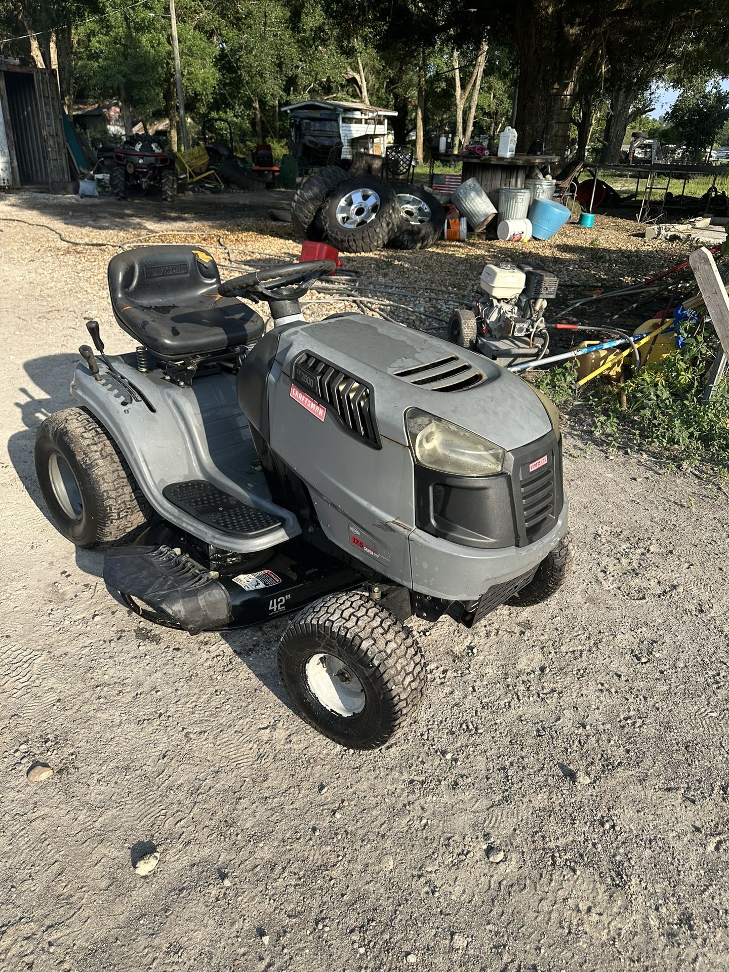 Craftsman 1500 riding on sale mower