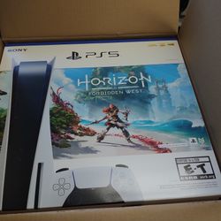 Only 1 Left  HORIZON forbidden West ,bundle  Ps 5 Playstation 5 And Play Station  4