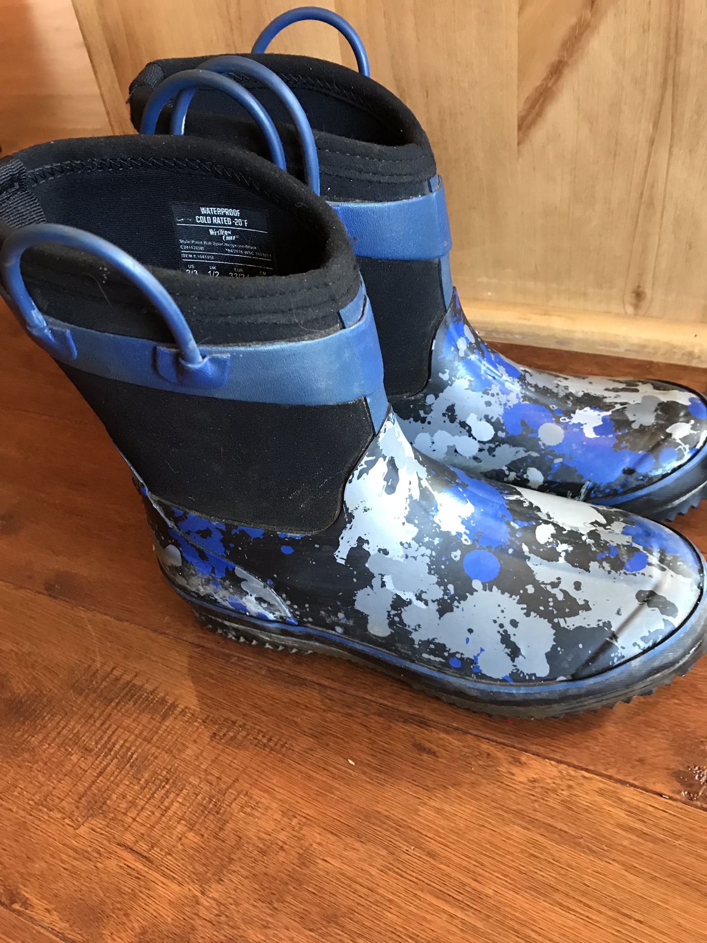 Western Chief kids rain boots size 2/3