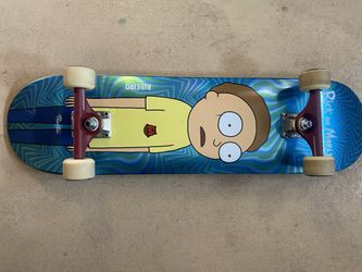 Rare Rick And Morty Primitive Skateboard Complete