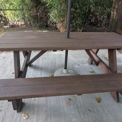 Wooden Picnic Table 