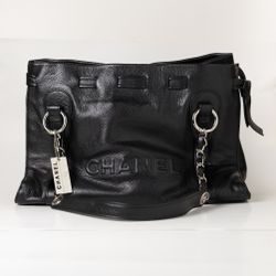 Chanel Large Leather Bucket Tote Bag 14.5”x9.5”