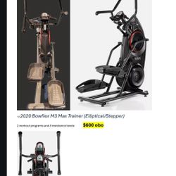 2020 Bowflex M3 Max Trainer (Elliptical/Stepper)