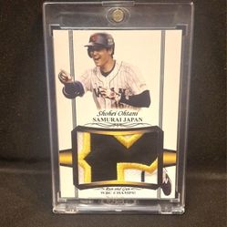 SHOHEI OHTANI 2023 SAMURAI JAPAN MATERIAL UNIFORM CARD