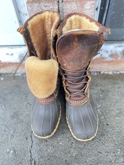 L.L.Bean Bean Shearling-Lined Insulated Boot Made in U.S.A Women's Size 7