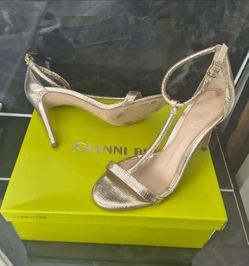 Gianni Bini Gold Strappy Heel