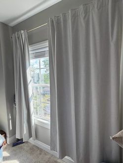 blackout curtain curtains with gold rod