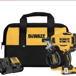 20V MAX Lithium-Ion 15-Degree Electric Cordless Roofing Nailer Kit with 2.0Ah Battery Charger and Bag