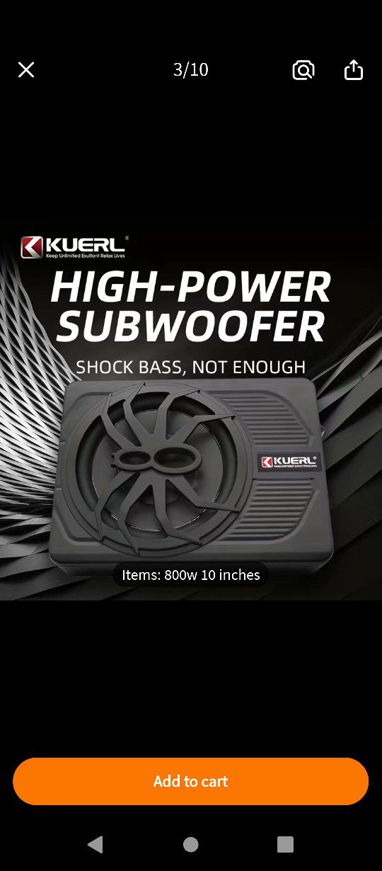 Amplifier Subwoofer Car Audio 