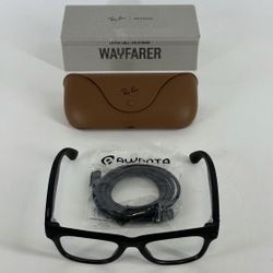 Ray-Ban Meta - Wayfarer (Gen 1) - 12 MP camera — Open Ear Speakers — Meta AI — 32GB storage - Clear Lenses - Shiny Black 