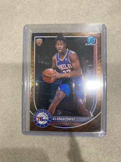 2025-26 Bowman Chrome VJ EDGECOMBE Rookie Reptilian Refractor RC BCV-3 PHI 76ers