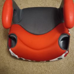 Booster Seat, Evenflo,kids/childrens Carseat. Red,gey,and White.