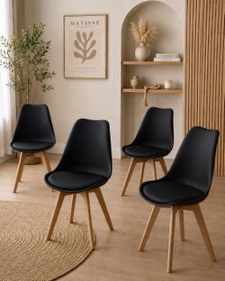 Set Of 4 Modern Dining Chairs — NEW IN BOX