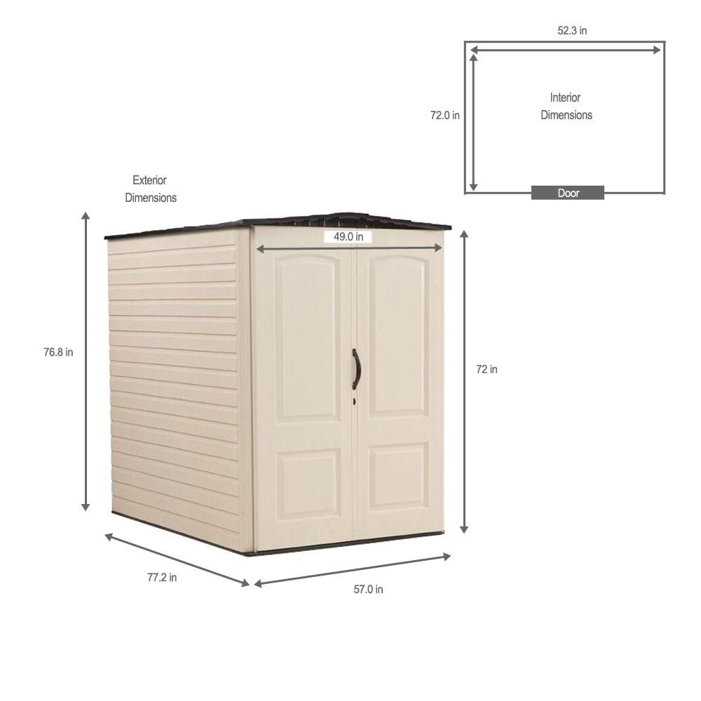 Rubbermaid Large Vertical Resin Storage Shed