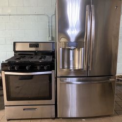 GE Café French Door Refrigerator + Gas Stove