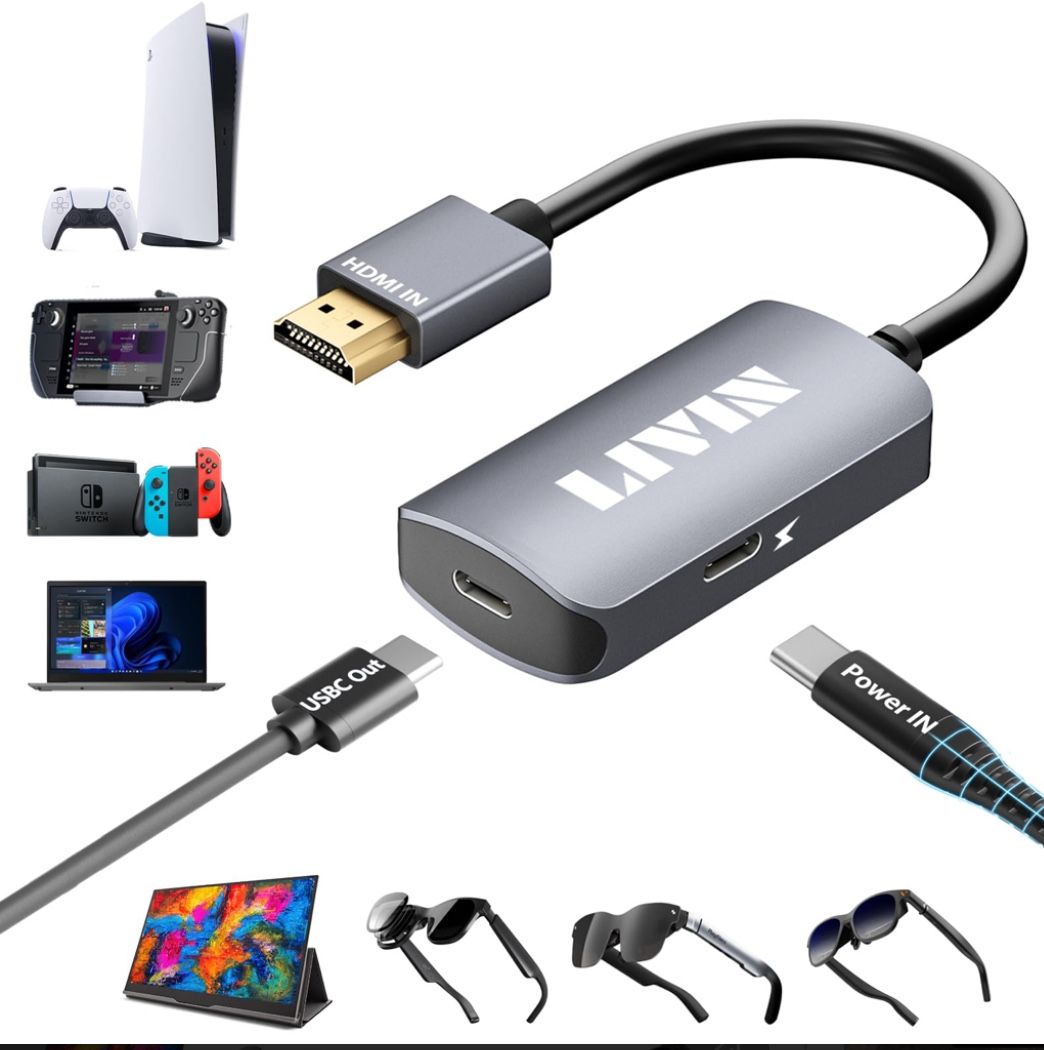 HDMI to USB C Adapter Portable