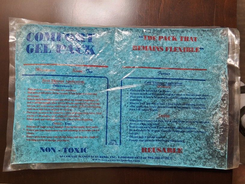 Reusable Non-Toxic Comfort Gel Pack 10" x 15" – Microwave, Stovetop & Refrigerator Safe