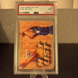 2004 hoops hot list Kobe Bryant PSA 9