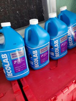 10/unit Ecolab Industrial Degreaser 1 Gallon – Lot of 4