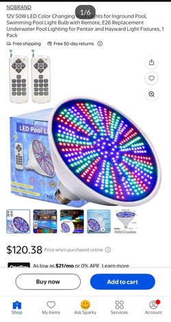 NEW- Pool light multicolor