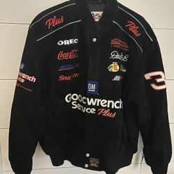 Vintage Budweiser Racing Suede Leather Jacket Deadstock W/tags