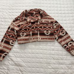 western cropped sweater