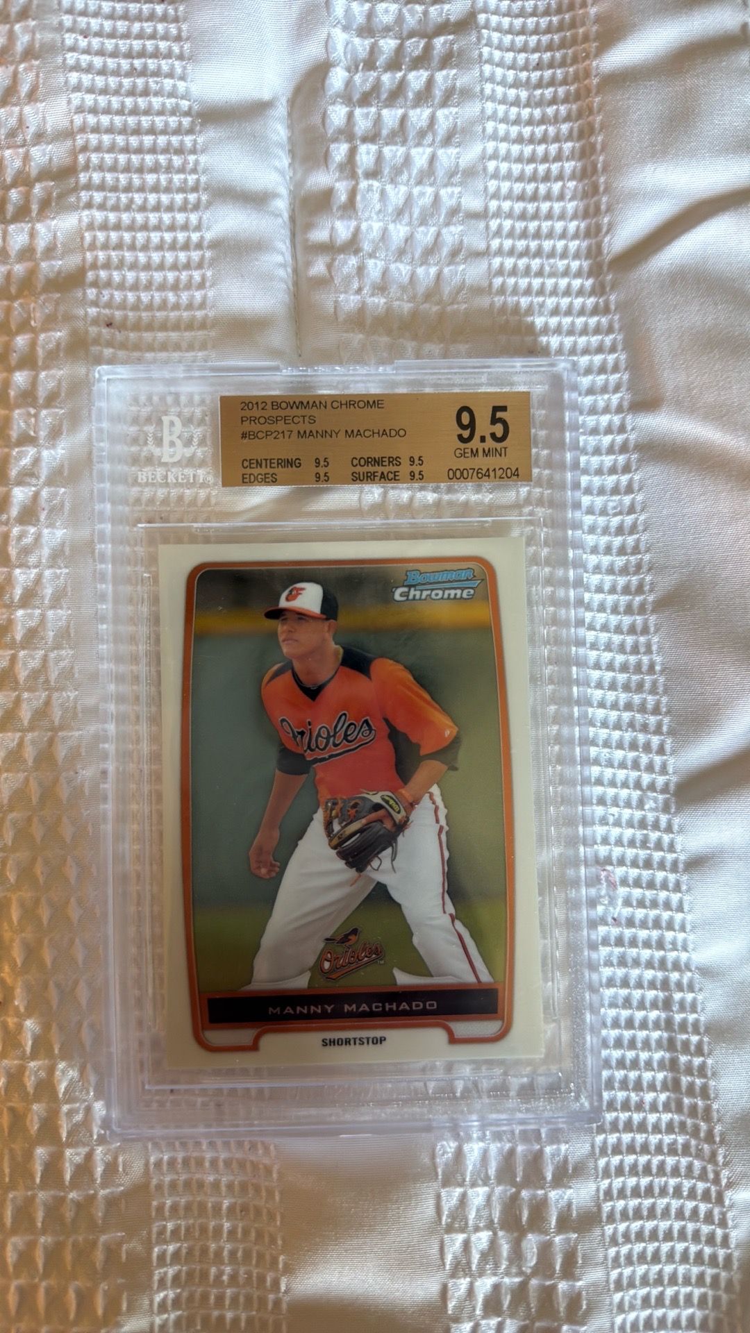 2012 Bowman Chrome Prospects #BCP217 Manny Machado