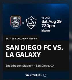 SDFC vs LA Galaxy 3 tickets