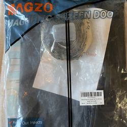 Brand new magnetic screen door 32 x 80 gray never been used