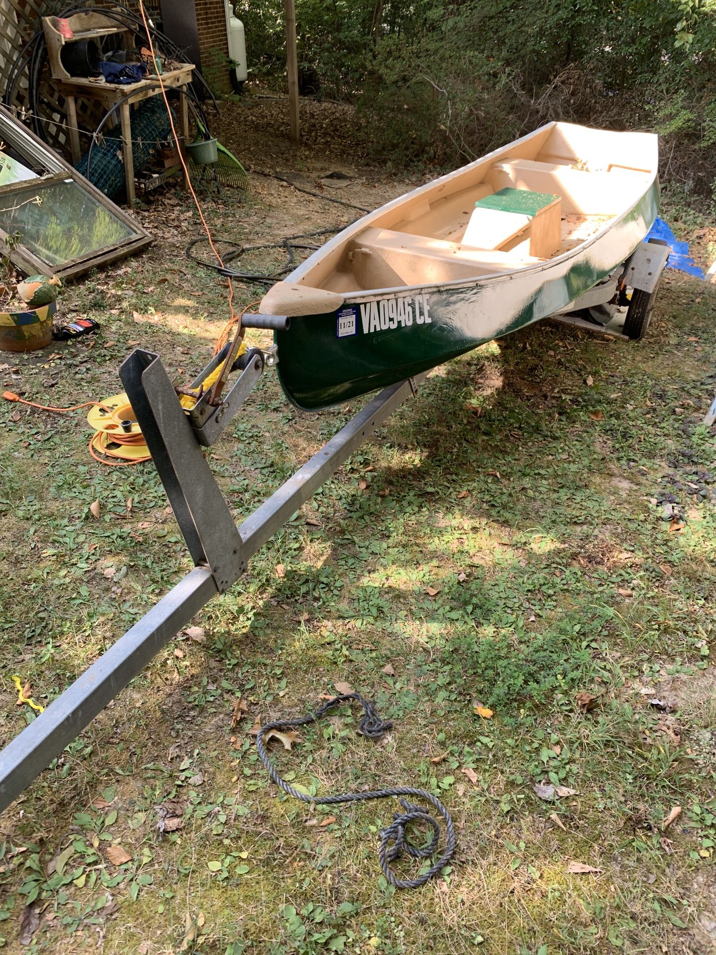 1980 Gheenoe style skinny water boat