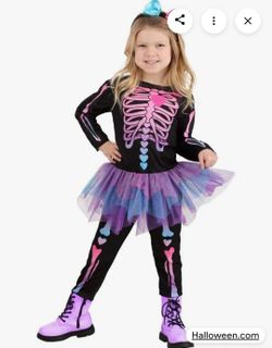 Sweet skeleton girls Halloween Costume