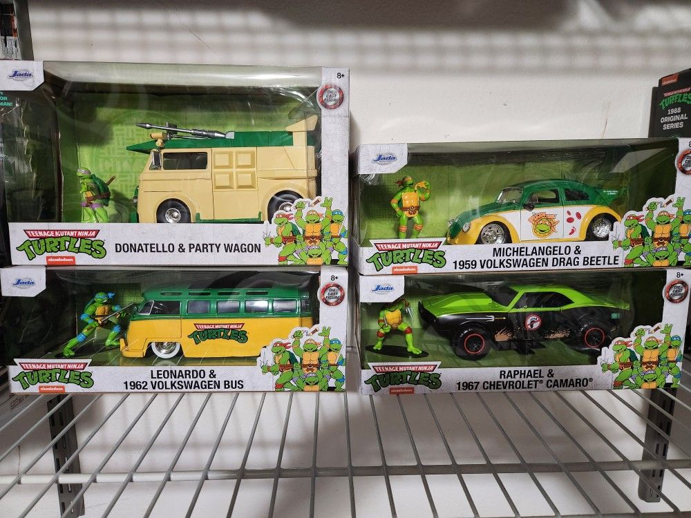 Hot Wheels Jada Tmnt 1:24 Scale Cars