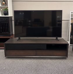 78” Dark Wood TV Stand Media Console