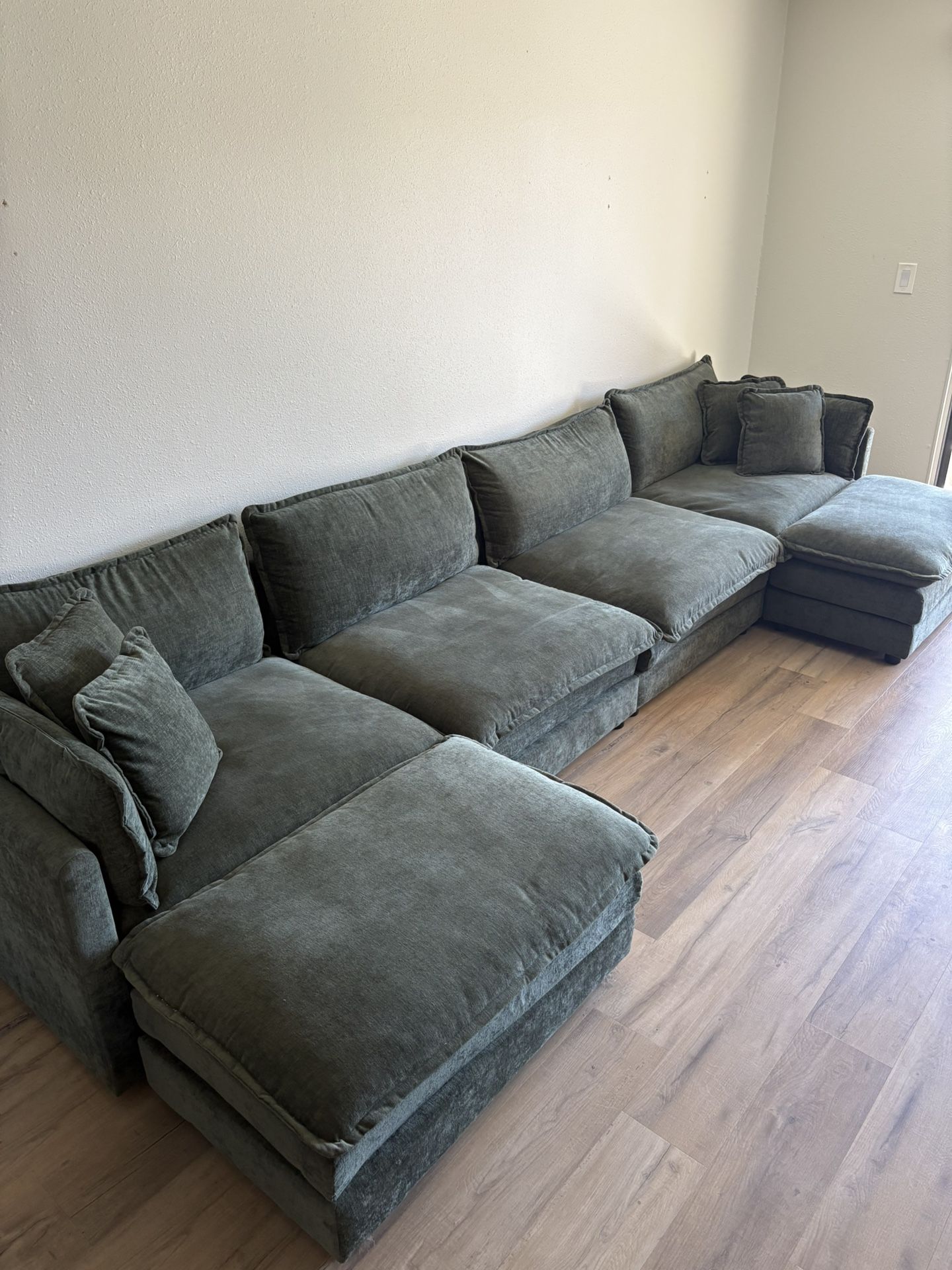 Green Sectional Cloud Couch