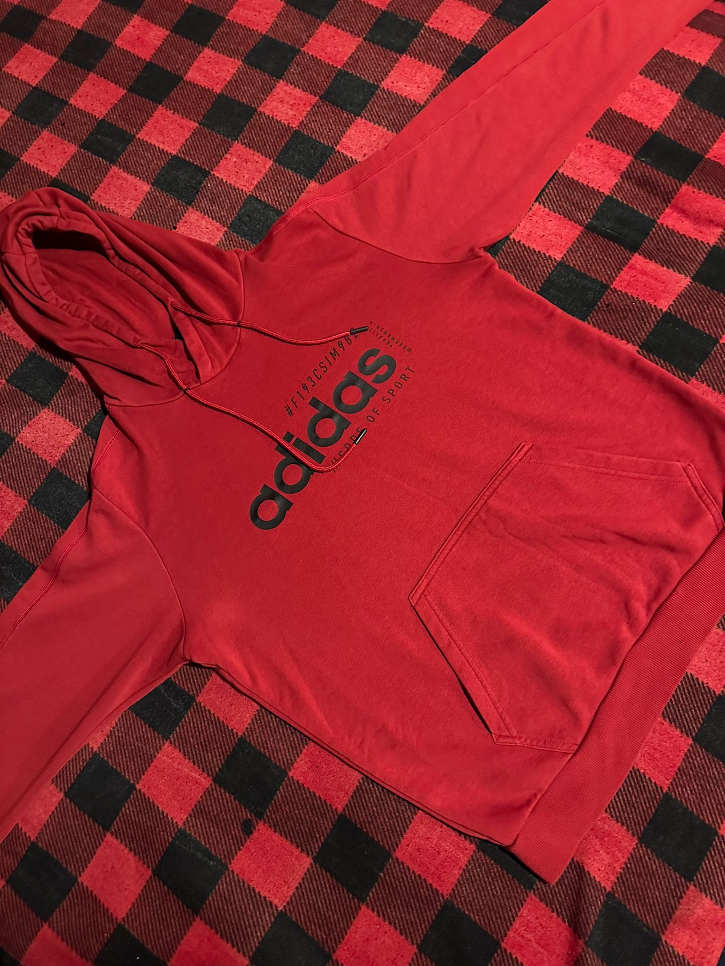 Medium Red Adidas Hoodie In Great Condition