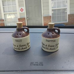 Vintage Jug Style Salt And Pepper Shakers 