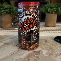 Snow Globe  Plastic Harley Cup