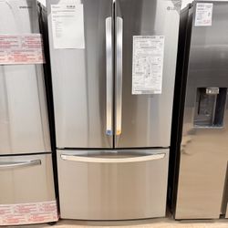 New LG 36 in. 29.0 Cu. Ft. PrintProof  Stainless Steel Smart French Door Refrigerator LRFCS29D6S