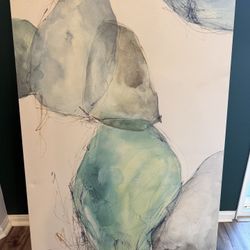 Large Abstract Canvas Wall Art – 36” x 49” 