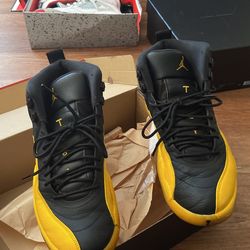 black and gold jordan 12 mens