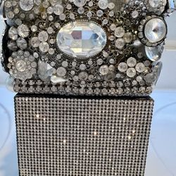Stunning Rhinestone And Pearl Centerpiece 