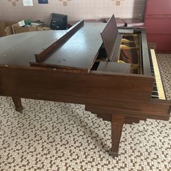Chas M Stieff Grand Piano Brown VINTAGE