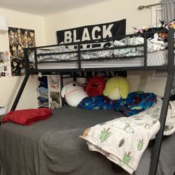 Queen/Twin XL metal bunk bed frame 