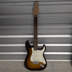 Beginner Electric Guitar (needs NUT) with Soft Case