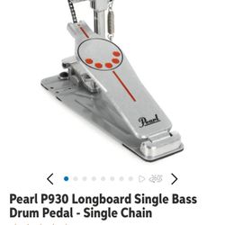 Pearl P930 Bass Drum Pedal. New!