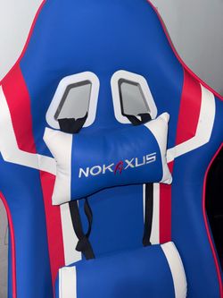 Nokaxus Gaming Chair Blue Red White