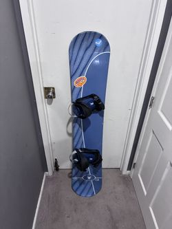 Snowboard with Bindings - Size 158cm