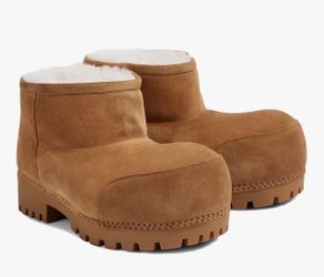 Chestnut Platform Ankle Boots