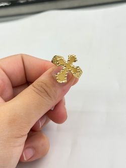 10KT Real Gold Cross Ring For Men