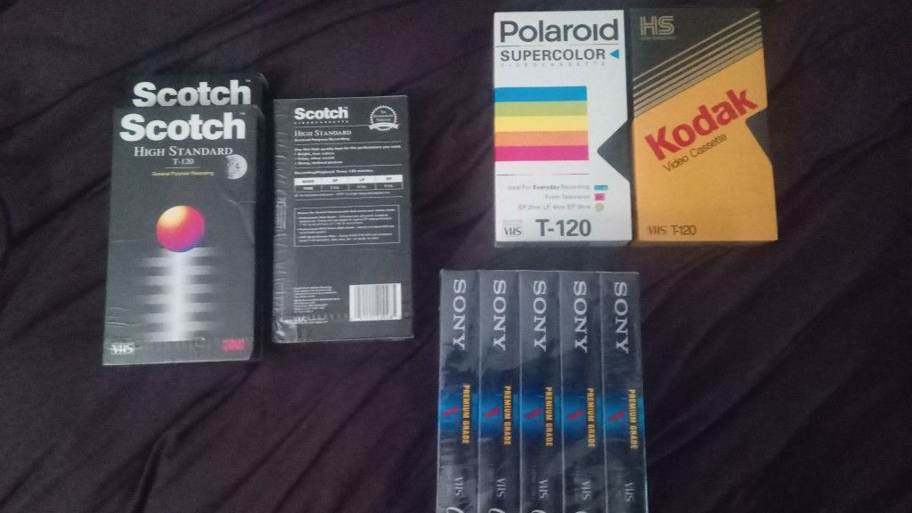  Still New  10 VHS Blank Tapes 